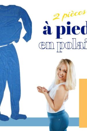 pyjama deux pièces avec pieds