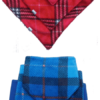 Bavoir bandana reversible