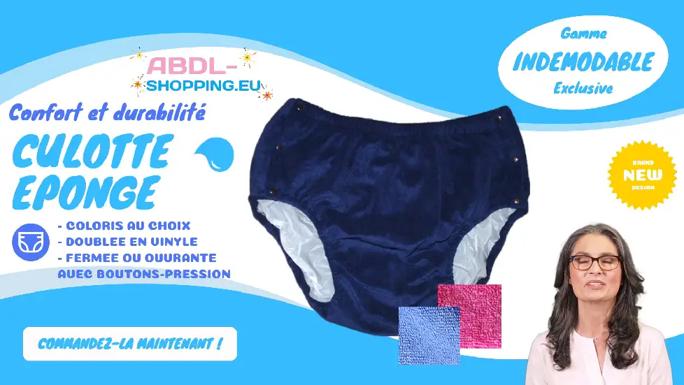 Le confort de la culotte en &eacute;ponge pour Abdl