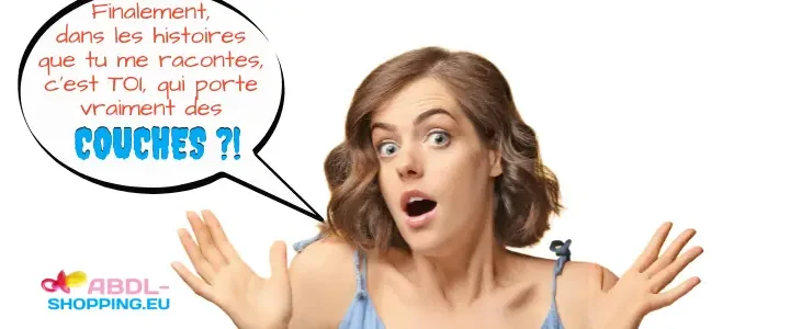 Une femme surprise d'avoir un ami qui porte des cocuhes